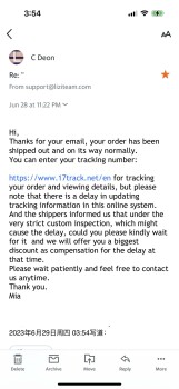 Consumer Safety Report Scam -Jane in nj & Zadoo on line I placed an online order with Zadoo & a scarf was shipped from Jane... photo #1