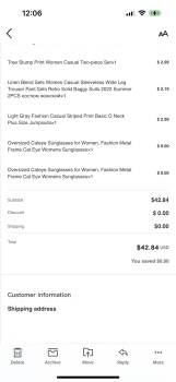 Consumer Safety Report Scam -Jane in nj & Zadoo on line I placed an online order with Zadoo & a scarf was shipped from Jane... photo #5