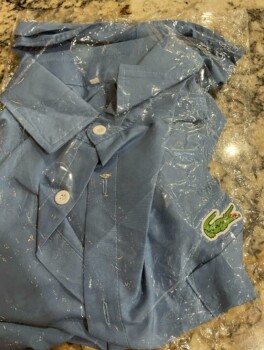 Consumer Safety Report A mail order scam I received an IZOD golf shirt, blue, size large in the mail today.  I did not orde... photo #1