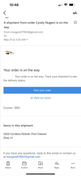 Scam on pool cleaner photo #1