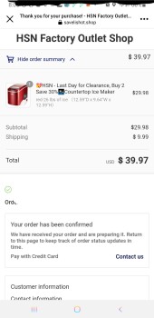 消费者安全报告 I ordered a HSN ice machine and got cheap sunglasses. HSN outlet ice maker was sold on Facebook. I o... 照片 #2