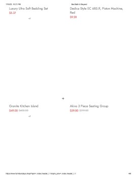 Consumer Safety Report furnituredays.shop I ordered from this as being B,B,&B and there is no communication on these. There... photo #4