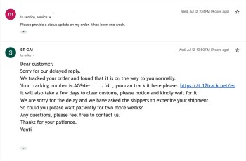 Consumer Safety Report Bait & Switch scam Bike Utility Wagon from "Yavbravio" Ordered a bike utility wagon from an Instagra... photo #3