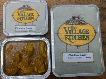 Food Recall The Village Kitchen Chicken Curry - recalled due to undeclared mustard The affected products are bei... photo #1