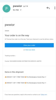 تقرير سلامة المستهلك Unordered package Received a package containing a key chain...did not order and I'm concerned how th... صورة فوتوغرافية #2