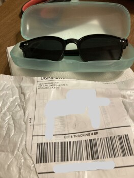 I am reporting a package from EB Shipping Dept photo #1