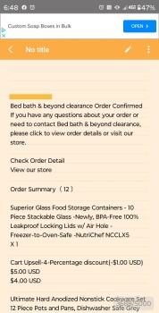 Consumer Safety Report I am reporting a scam that took money They take the order, send a confirmation email and take the mo... photo #4