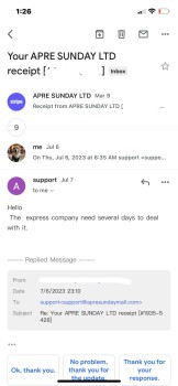 Never received product photo #1