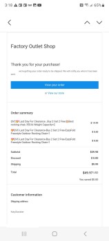 Consumer Safety Report A scam I ordered rocking chairs with side table attached and I got a small flower key chain worth ab... photo #3