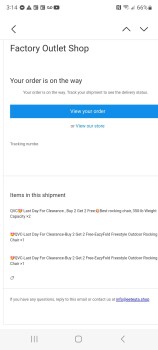 Consumer Safety Report A scam I ordered rocking chairs with side table attached and I got a small flower key chain worth ab... photo #4