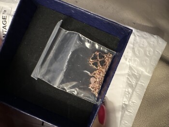 Consumer Safety Report Unordered package of necklaces received Received a necklace from address 2850 N Brea Blvd, Fullerton... photo #2