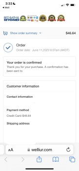 Consumer Safety Report ASL* Sue Wat London Scam Bed bath and beyond was promoting a sale and I had ordered some lamps. Orde... photo #5