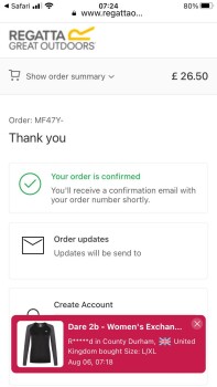 Regatta facebook SCAM photo #1