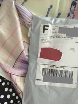 Received Suzhichou scarf scam from Tracey Trawick…Vernon CA 照片 #1