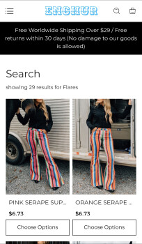 Consumer Safety Report Scam company - “enchur” Saw so many ads for these cute western pants that were on sale on a website... photo #2