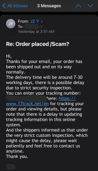 Consumer Safety Report Scam company - “enchur” Saw so many ads for these cute western pants that were on sale on a website... photo #3