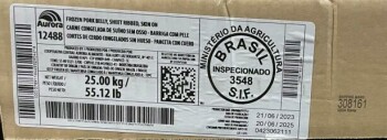 食品召回 Aurora frozen, raw pork products - recalled due to importation without benefit of import reinspectio... 照片 #2