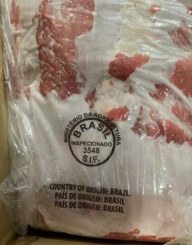 食品召回 Aurora frozen, raw pork products - recalled due to importation without benefit of import reinspectio... 照片 #1