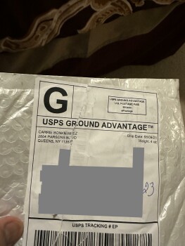 A package received from CARRIE BONKIEWICZ photo #1