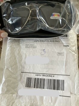 Received sun glasses not ordered from Stacey Trawick photo #1