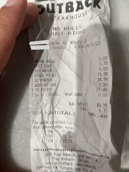 Outback Steakhouse, West Brandon Boulevard, Brandon, FL, USA 33511 photo #1