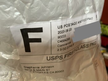 Consumer Safety Report Package not ordered from person unknown to me Received package i did not order- came from a Stephani... photo #2