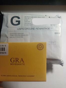 Consumer Safety Report GRA Moissanite NOT ORDERED PACKAGE I received a package from 21460 Yellow Brick rd, Walnut CA 91789.... photo #3