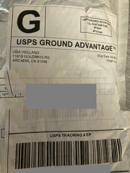 Consumer Safety Report I received sunglasses I never ordered I received a package from Lisa Holland of Arcadia California w... photo #3