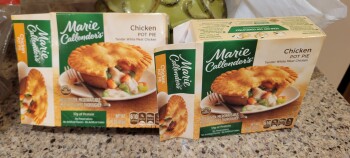 Bericht über die Lebensmittelsicherheit der Verbraucher Marie Callenders chicken pot pie, Sam's Club, Fort Meade, FL, USA We purchased a 8 pack box of Marie... Foto #3