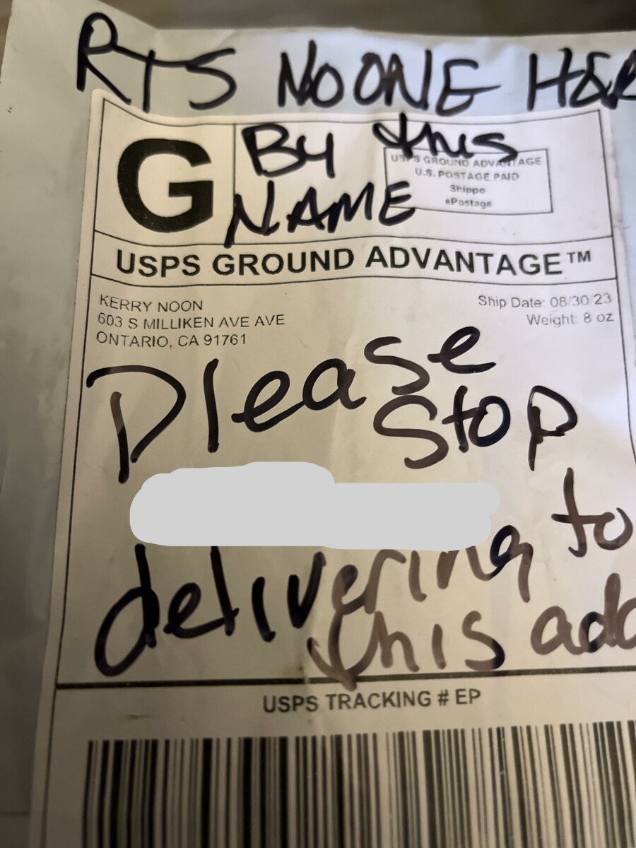 Suspicious package that keeps getting delivered to my house • Report