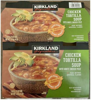 Rappel d'aliments Kirkland Signature Chicken Tortilla Soup - recalled due to undeclared Gluten Update September 13, 20... photo #1