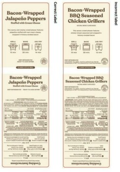 Rappel d'aliments Custom Made Meals bacon-wrapped jalapeno product - recalled due to misbranding  & Allergen Custom Ma... photo #3