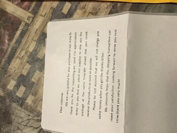 消费者安全报告 Unordered package from Kerry Noon Received a small package today with a typed note regarding a purch... 照片 #1