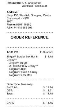 KFC Chatswood Westfield Food Court, Anderson Street, Chatswood NSW, Australia foto #1