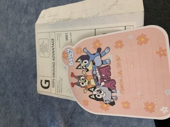 Received BLANK child’s birthday invitation foto #1